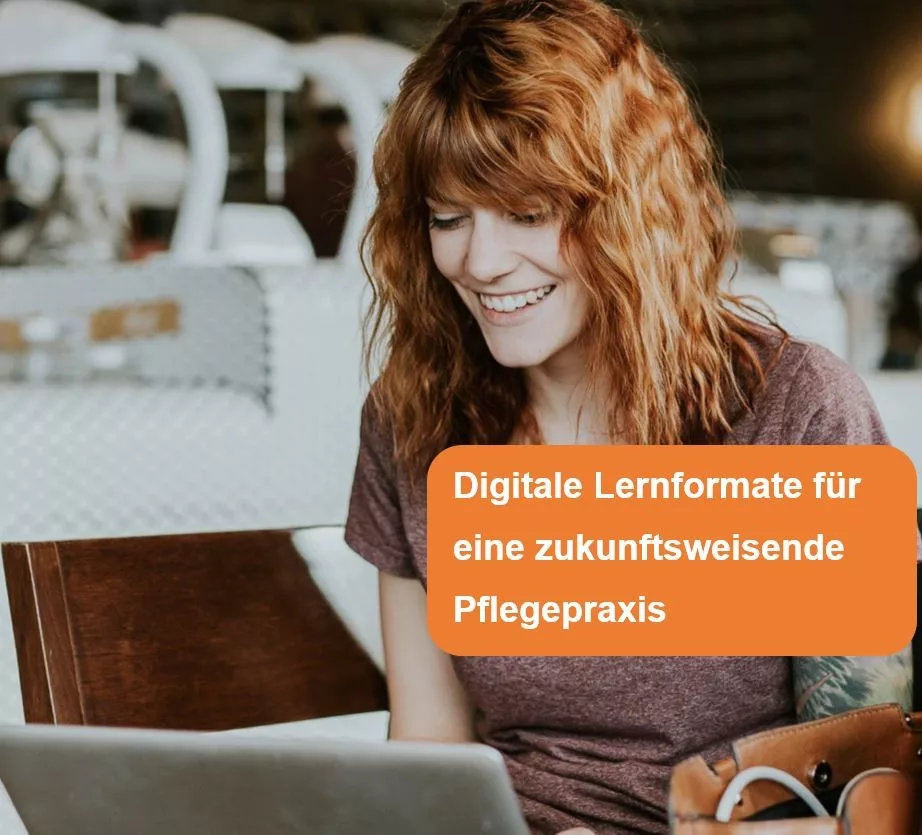 Beitragsbild für den Blogbeitrag zum Thema digitale Lernformate in der Pflege der KPM Köln